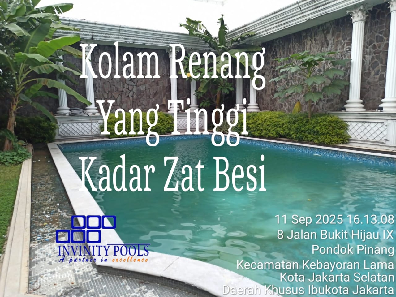Mengatasi Air Kolam Dengan Kandungan Zat Besi Yang Tinggi